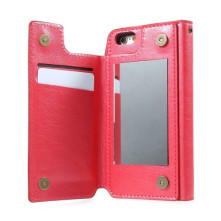 SMINK kettő az egyben tükrös telefontok iPhone 6 Plus / 6s Plus telefonhoz - PINK