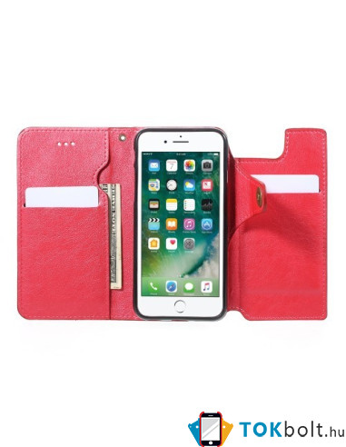 SMINK kettő az egyben tükrös telefontok iPhone 6 Plus / 6s Plus telefonhoz - PINK