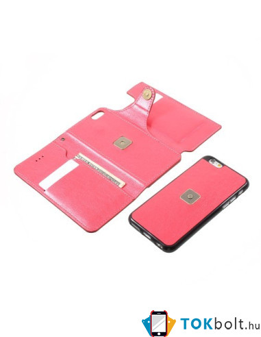 SMINK kettő az egyben tükrös telefontok iPhone 6 Plus / 6s Plus telefonhoz - PINK