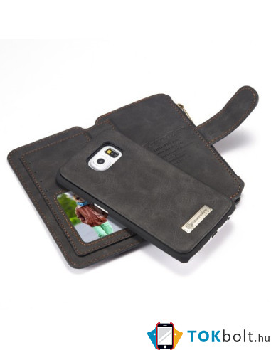 CaseMe notesztok Samsung Galaxy S6 EDGE telefonhoz - FEKETE