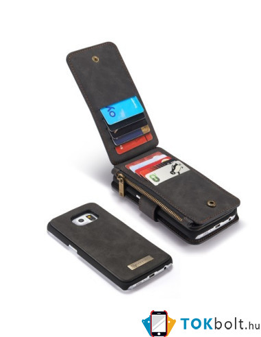 CaseMe notesztok Samsung Galaxy S6 EDGE telefonhoz - FEKETE