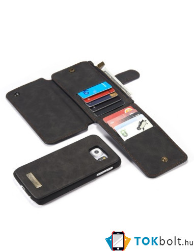 CaseMe notesztok Samsung Galaxy S6 telefonhoz - FEKETE