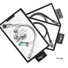 Divatos USB kábel iPhone/iPod/iPad készülékekhez - KÉK
