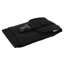 Övre fűzhető csatos mobiltelefon tok 5.5 inches készülékekhez - FEKETE