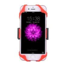 360 fokban forgatható kerékpáros telefon tartó iPhone 7 / 7 Plus / iPhone 6 / 6 Plus / iPhone 5 / 5C & 5s - PIROS