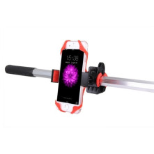 360 fokban forgatható kerékpáros telefon tartó iPhone 7 / 7 Plus / iPhone 6 / 6 Plus / iPhone 5 / 5C & 5s - PIROS