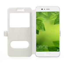 Két ablakos notesz tok Huawei P10 Plus telefonhoz - FEHÉR