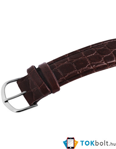 Classique unisex karóra műbőr szíjjal - BARNA