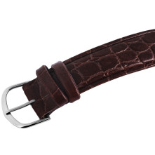 Classique unisex karóra műbőr szíjjal - BARNA