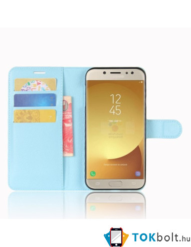 Kék notesz tok Samsung Galaxy J7 (2017) telefonhoz