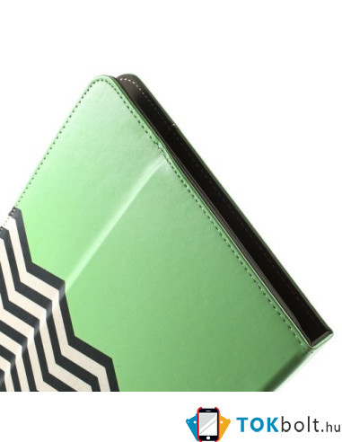 10 inches kiwizöld chevron univerzális kinyitható táblagép tok