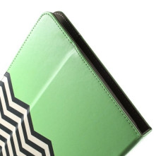 10 inches kiwizöld chevron univerzális kinyitható táblagép tok