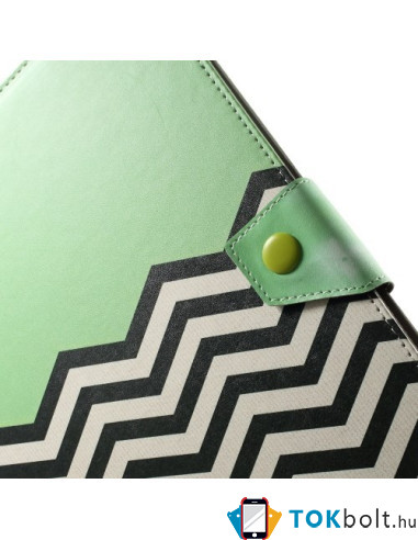 10 inches kiwizöld chevron univerzális kinyitható táblagép tok