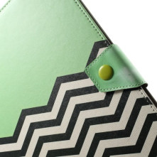 10 inches kiwizöld chevron univerzális kinyitható táblagép tok