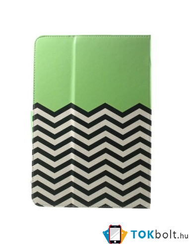 10 inches kiwizöld chevron univerzális kinyitható táblagép tok