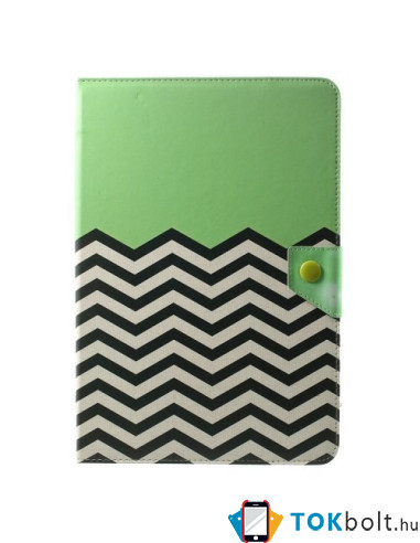 10 inches kiwizöld chevron univerzális kinyitható táblagép tok