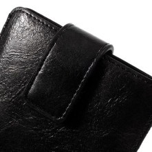 Univerzális zárható telefontok kihúzóval 16.5 x 9.5 cm - FEKETE