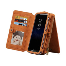 DIBASE multifunkciós telefontok Samsung Galaxy S8+ / Galaxy A7 (2017) telefonhoz - BARNA