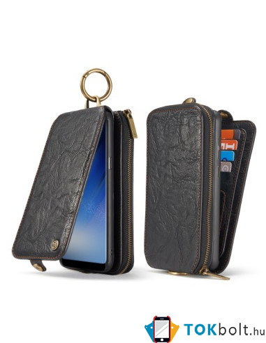 CaseMe notesz telefontok Samsung Galaxy S8 Plus telefonhoz - FEKETE