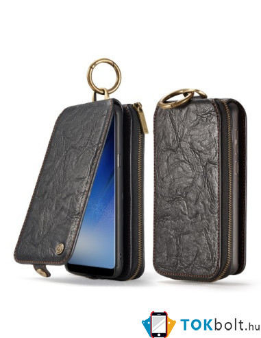CaseMe notesz telefontok Samsung Galaxy S8 Plus telefonhoz - FEKETE