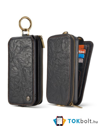 CaseMe notesz telefontok Samsung Galaxy S8 Plus telefonhoz - FEKETE