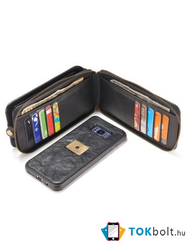 CaseMe notesz telefontok Samsung Galaxy S8 Plus telefonhoz - FEKETE