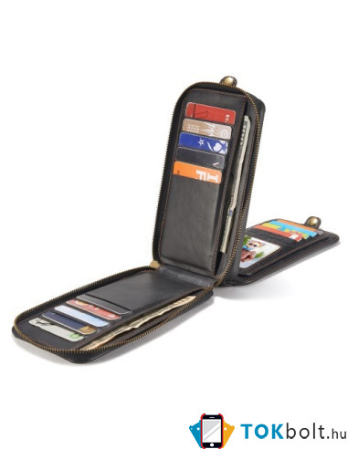 CaseMe notesz telefontok Samsung Galaxy S8 Plus telefonhoz - FEKETE