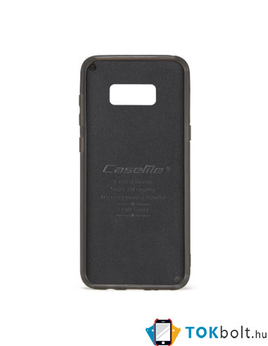 CaseMe notesz telefontok Samsung Galaxy S8 Plus telefonhoz - FEKETE