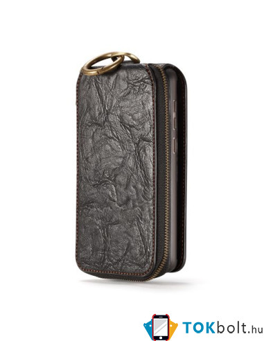 CaseMe notesz telefontok Samsung Galaxy S8 Plus telefonhoz - FEKETE