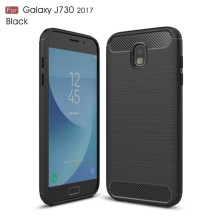 Samsung Galaxy J7 (2017) karbon mintás tok - FEKETE