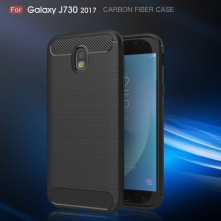 Samsung Galaxy J7 (2017) karbon mintás tok - FEKETE