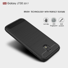 Samsung Galaxy J7 (2017) karbon mintás tok - FEKETE