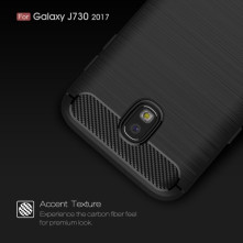 Samsung Galaxy J7 (2017) karbon mintás tok - FEKETE