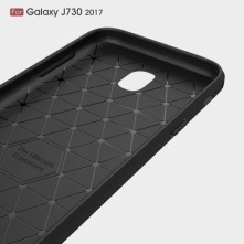 Samsung Galaxy J7 (2017) karbon mintás tok - FEKETE
