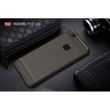 Huawei P10 Lite karbon mintás tok - SZÜRKE