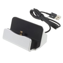 Univerzális Micro USB-s asztali töltő állvány - EZÜST