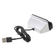 Univerzális Micro USB-s asztali töltő állvány - EZÜST