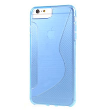 S-line rugalmas tok iPhone 8/7/6s/6 telefonhoz - KÉK