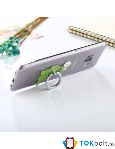 Mintás 360 fokban forgatható telefon gyűrű - DINOSZAURUSZ