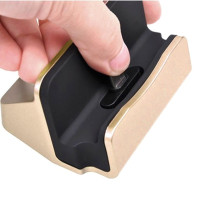 Univerzális USB Type-C csatlakozású asztali töltő állvány - ARANY SZÍNŰ