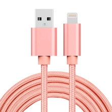 2 méteres USB kábel iPhone X/8/8 Plus/7/7 Plus/6/6s/6 Plus/6s Plus/iPad/5/5s/SE - RÓZSAARANY