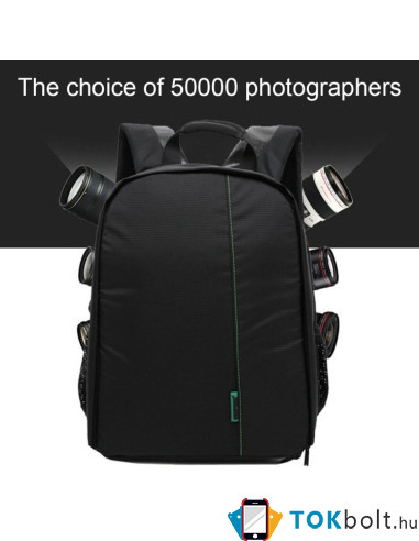 INDEPMAN DL-B012 fotós hátizsák GoPro, SJCAM, Nikon, Canon, Xiaomi Xiaoyi YI, Méret: 27.5 * 12.5 * 34 cm - PIROS