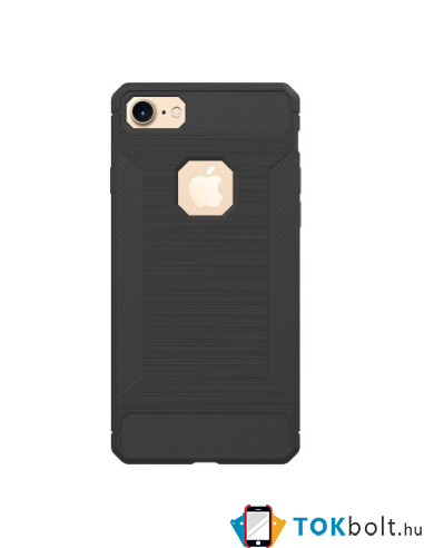 Apple iPhone 8 / 7 karbon mintás tok - SZÜRKE