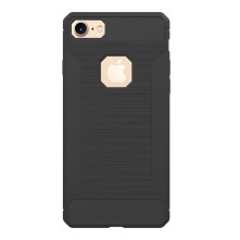 Apple iPhone 8 / 7 karbon mintás tok - SZÜRKE