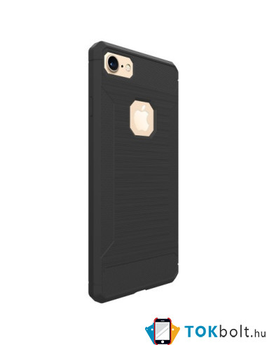 Apple iPhone 8 / 7 karbon mintás tok - SZÜRKE