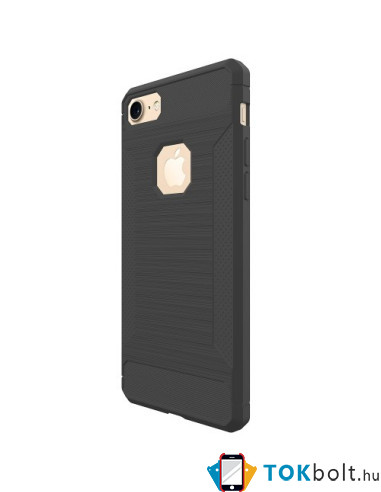Apple iPhone 8 / 7 karbon mintás tok - SZÜRKE