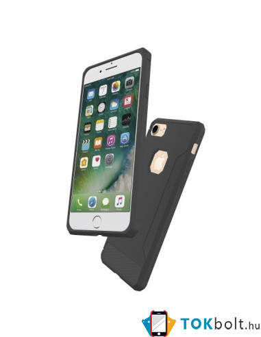 Apple iPhone 8 / 7 karbon mintás tok - SZÜRKE