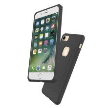 Apple iPhone 8 / 7 karbon mintás tok - SZÜRKE