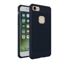 Apple iPhone 8 / 7 karbon mintás tok - KÉK