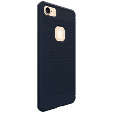 Apple iPhone 8 / 7 karbon mintás tok - KÉK